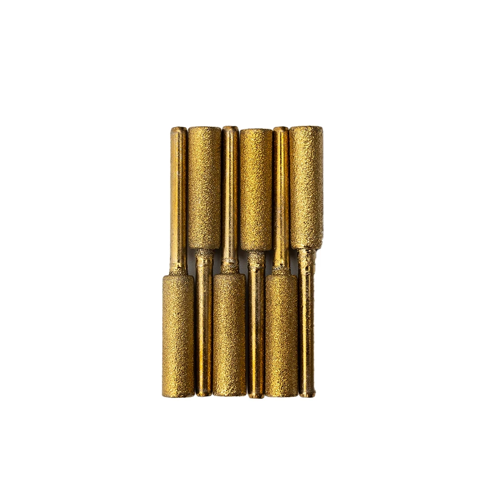 Burr Stone File for chainsaw Sharpener For Metal Polishing Grinding Heads Grinding Machines Parts 15* 15PCS 4/4.8/5.5mm