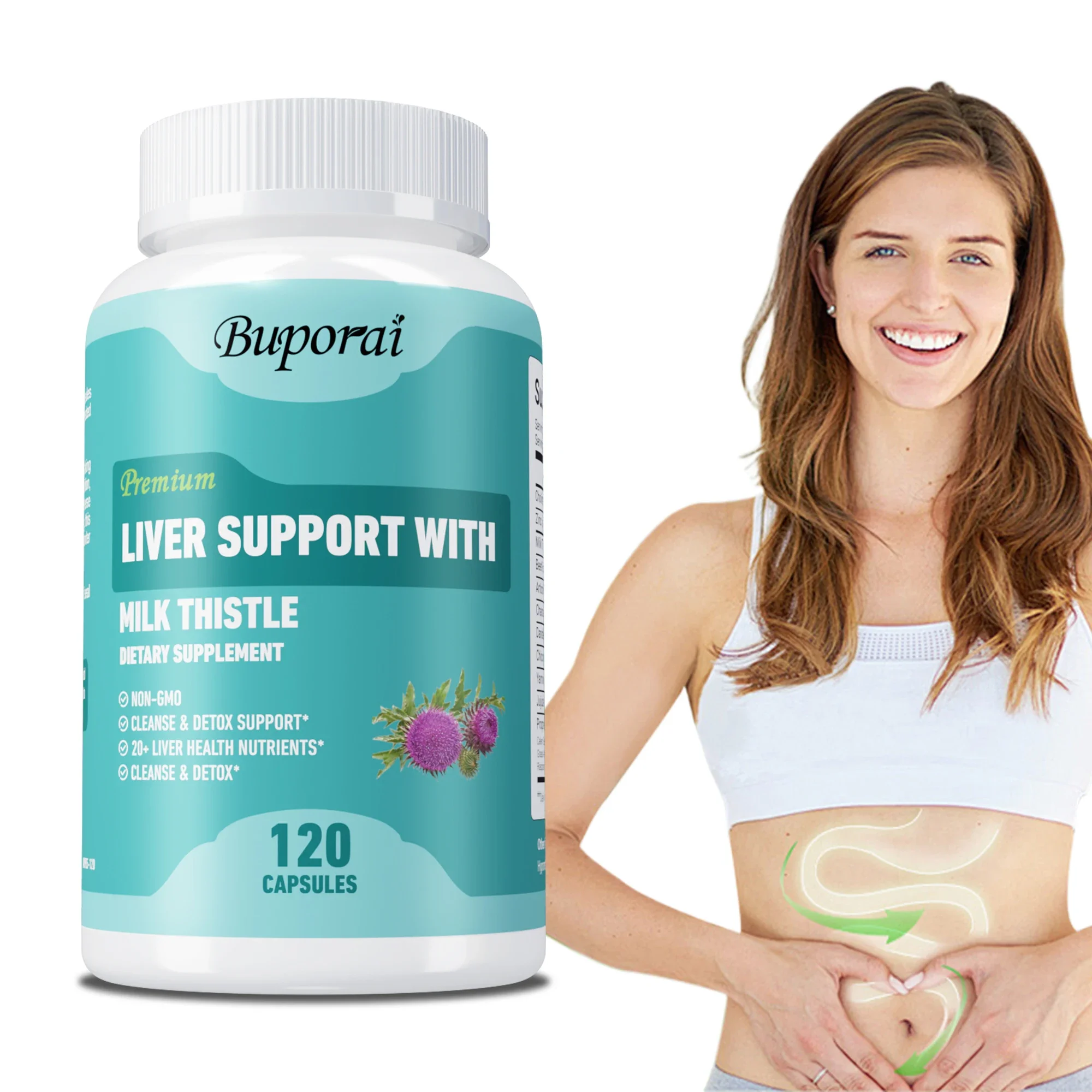 

Liver Support - Antioxidant, Liver Cleansing and Repair, Improves Digestion, Immune Support - With Milk Thistle, Dandelion