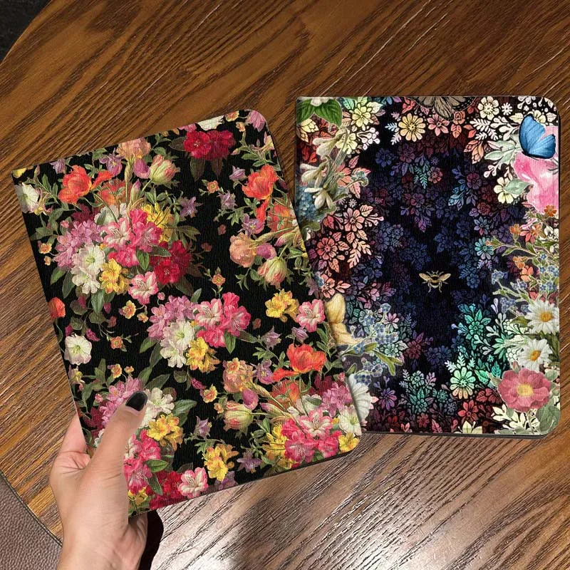 

Colorful Floral Pattern Design Tablet Case For Apple iPad Air Pro mini 1 2 3 4 5 6 7 8 9 11 M2 M3 M5 M4 5th 6th 7th 10th 11th