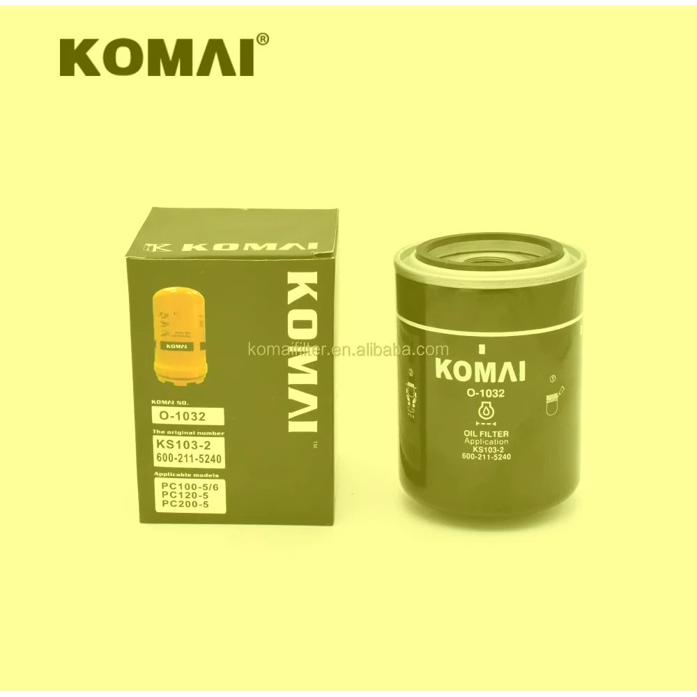 

KOMAI O-1032 oil filter for PC200-5 PC200-6(S6D95) PC220-5 KS103-2 P555680 9N5680 9L9200 1R0734 SO 654 1088209M91 LF3788