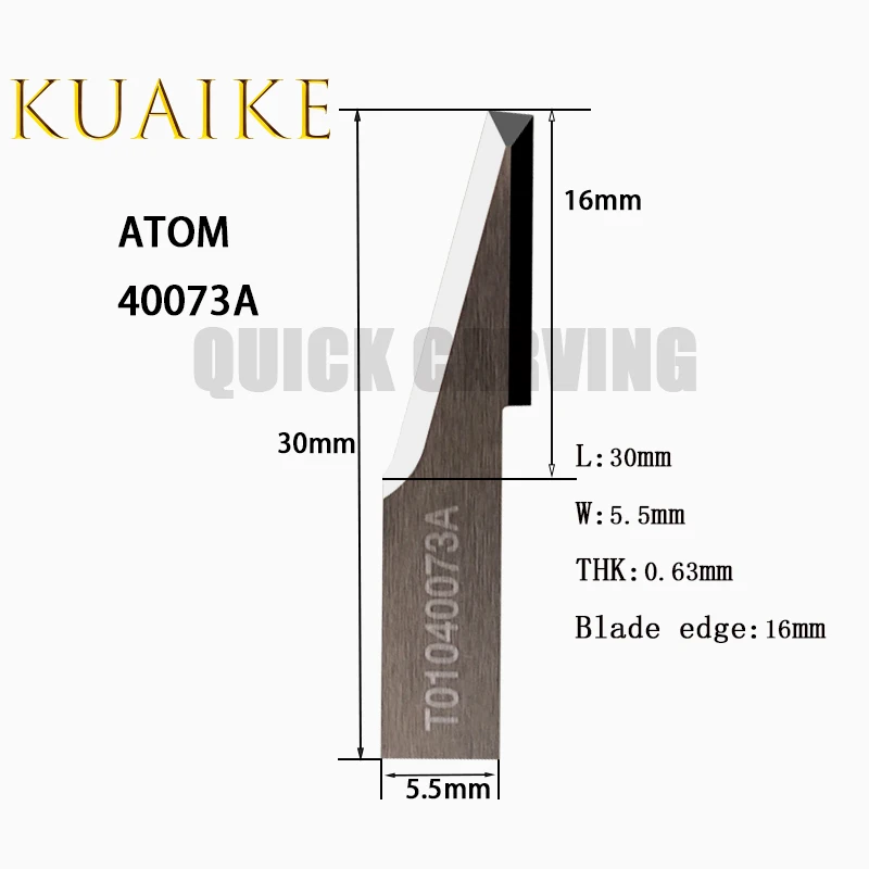 10 pz ATOM carburo di tungsteno taglierina oscillante lama da taglio Cnc coltello vibrante T01046253 30773 30774 33856 39999 40073