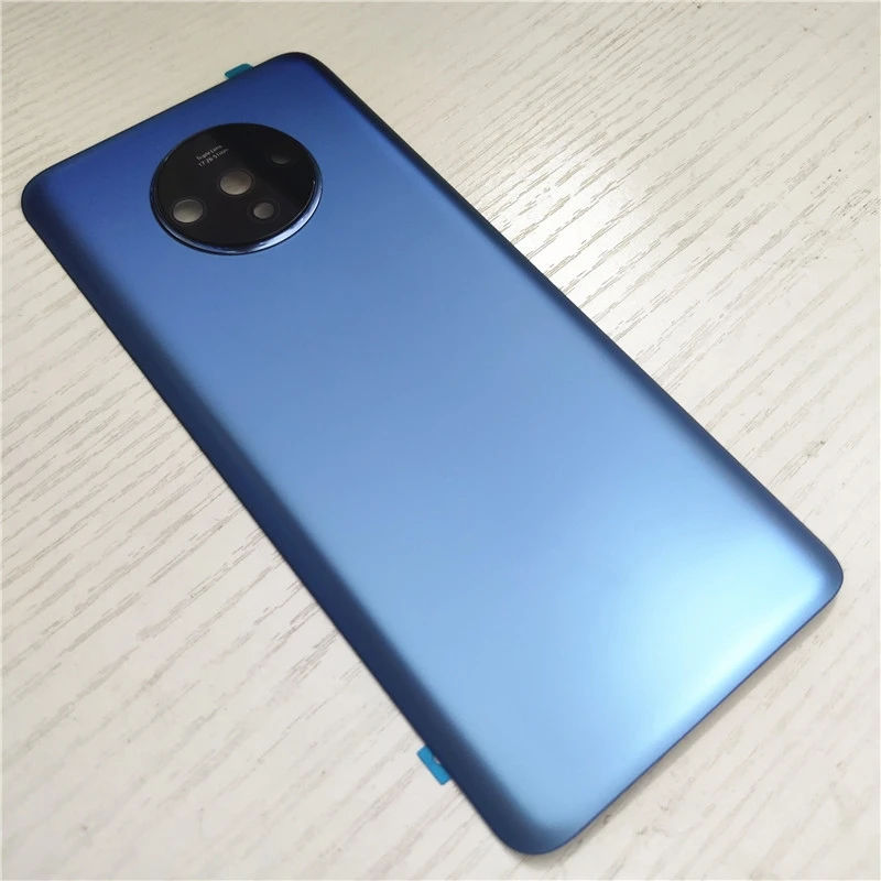 Housing Cover For Oneplus 7T One Plus Back Cover Battery Door Repair Replace Rear Glass Case + Logo Glue