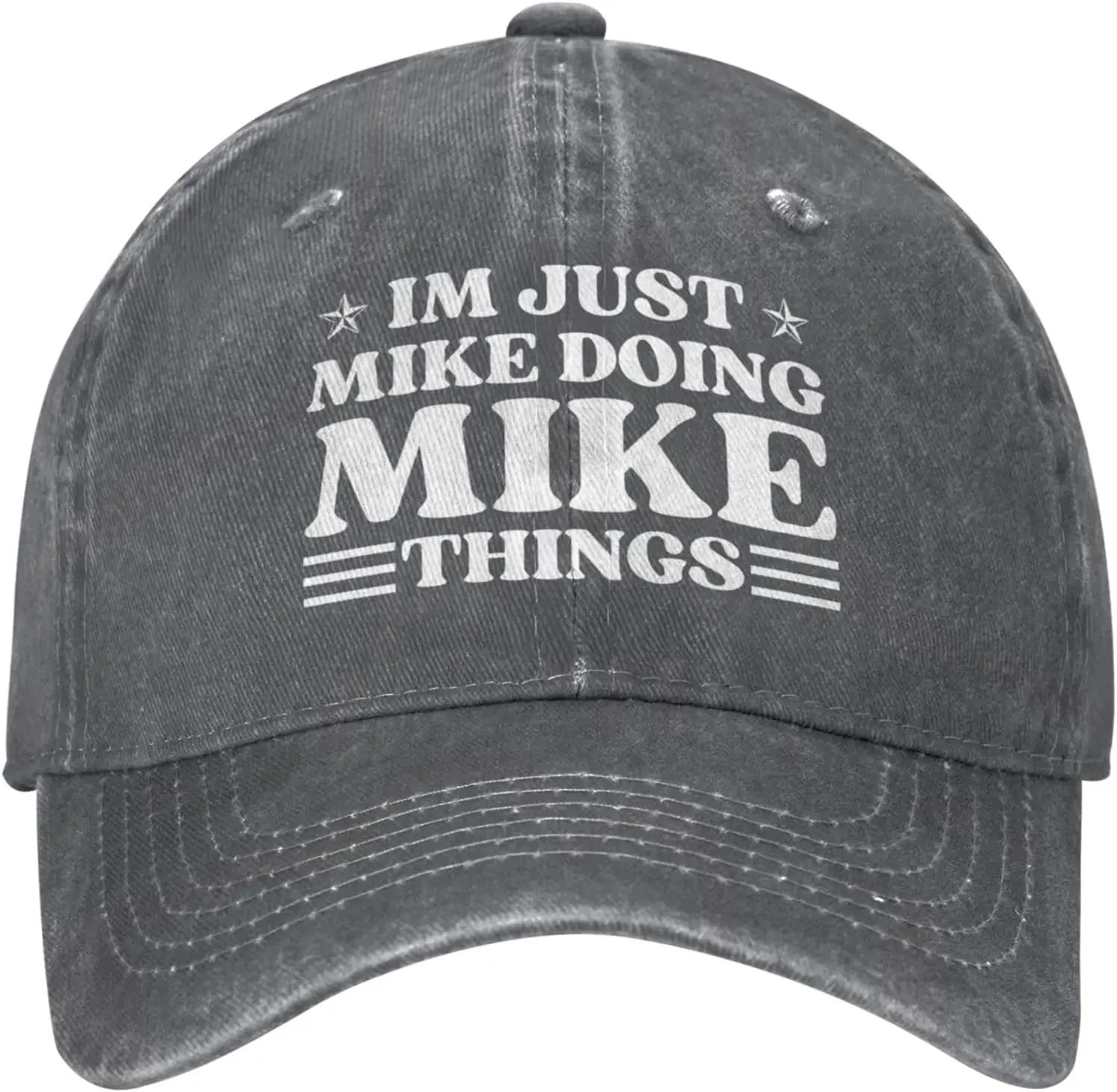 Sombrero de camionero de Im Just Mike Doing Things para hombres, sombrero de vaquero divertido, regalos, gorra de béisbol