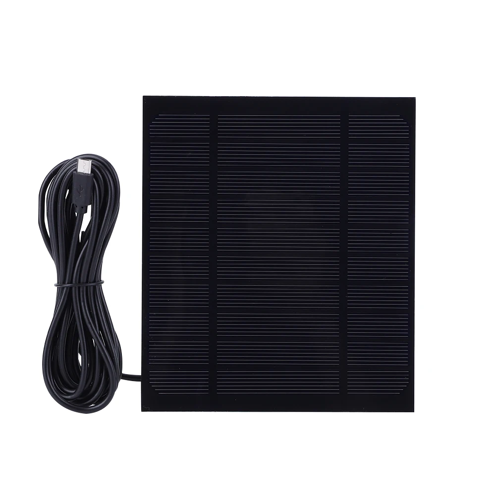 3.5W 5V USB Solar Panel Charger High Performance Monocrystalline Lightweight Solar Charger for Battery Phone Charging