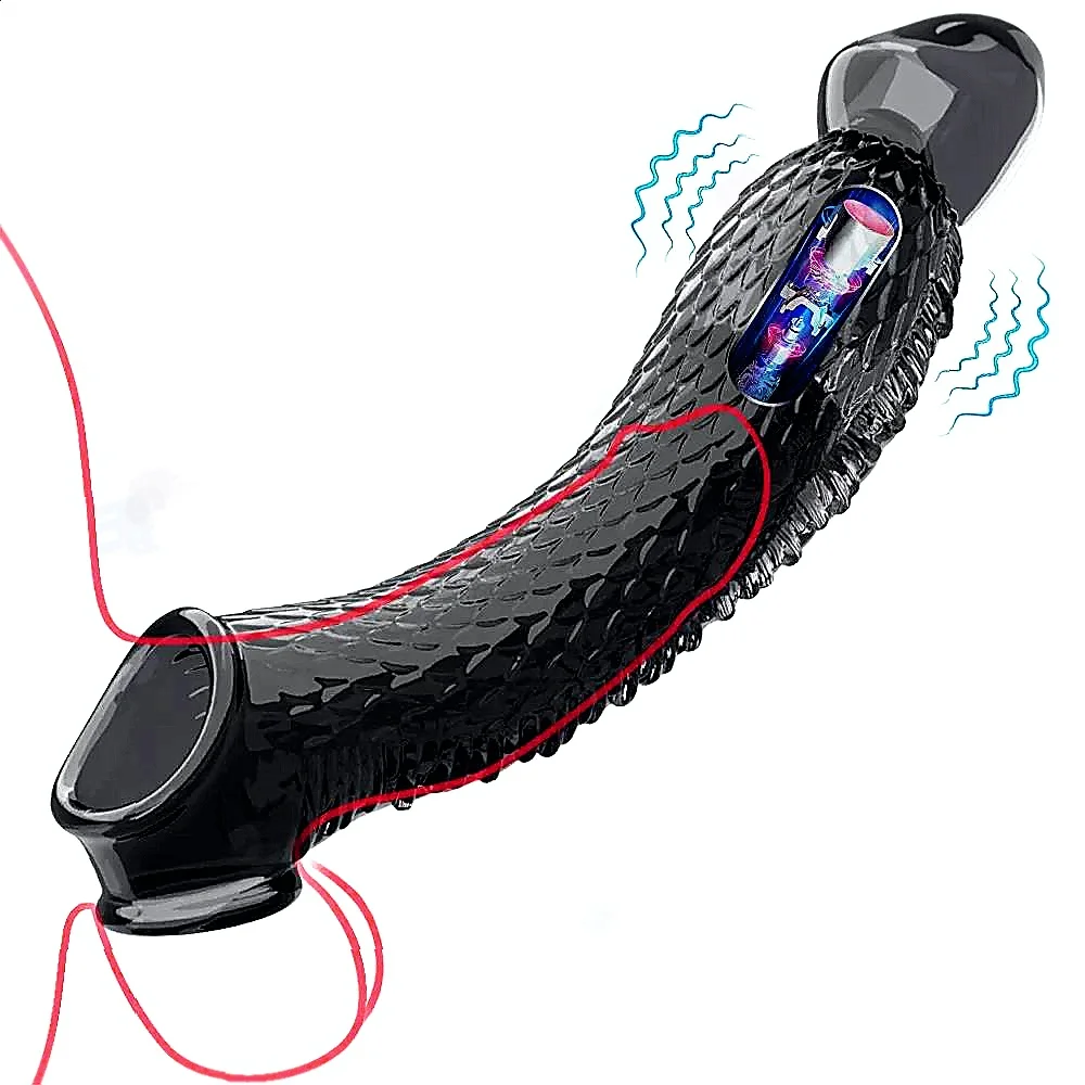 This Penis Sleeve Extension Integrates Male Enlargement Technology With Delay Vibrators And Clit Massaging Cock Ring Functions
