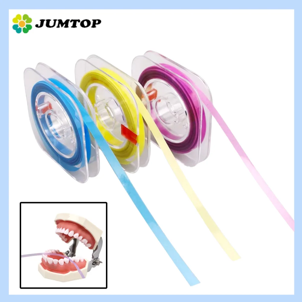 JUMTOP 6mx4mm Dental Polishing Strip Roll - Resin Teeth Grinding/Sanding/Shaping Band for Dentist & Clinic Tools