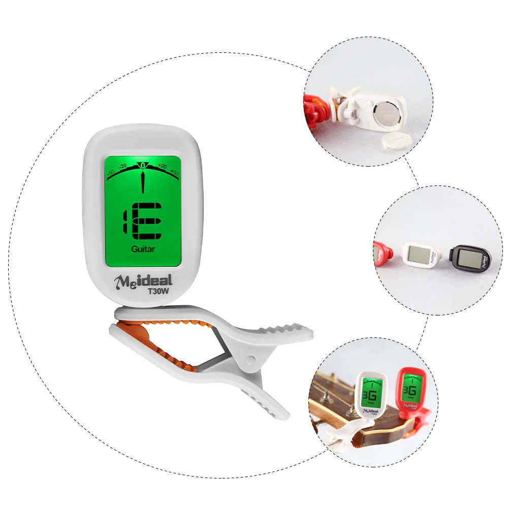 

Electronic Tuner Musical Instruments Violin Practical Metal Plastic Accessory Supplies Portable Guitar