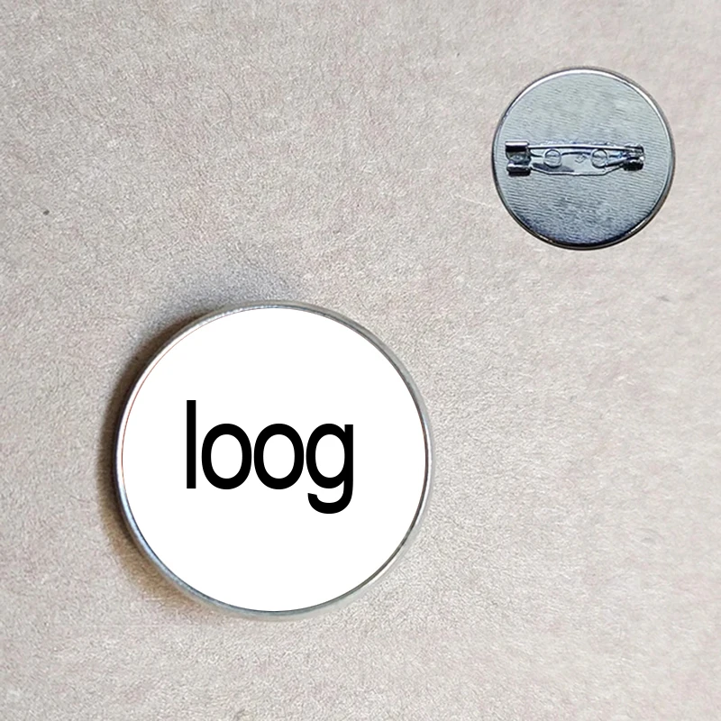 Customized Brooch Photo Company Logo Custom Design Logo Photo Family Anniversary Commemorative Badge Gift