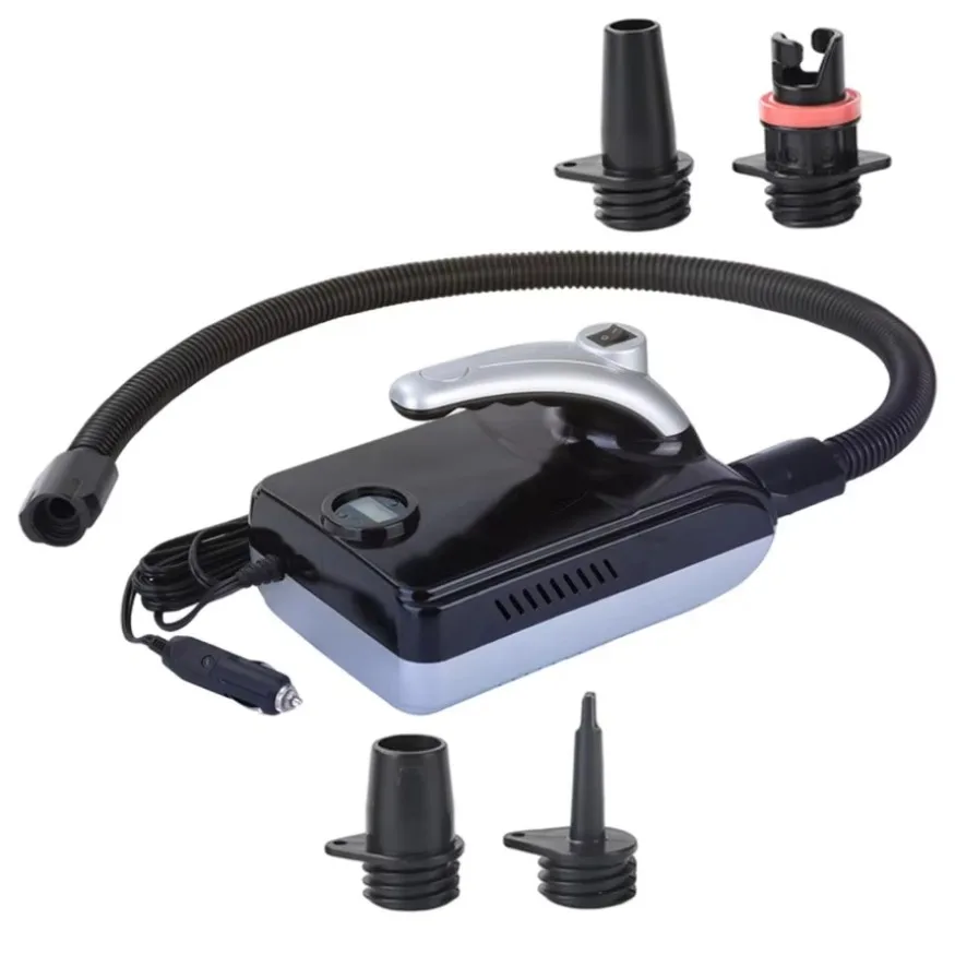 

12PSI Digital Electric Air Pump Inflator Fit for Outdoor Paddle Board 1SET