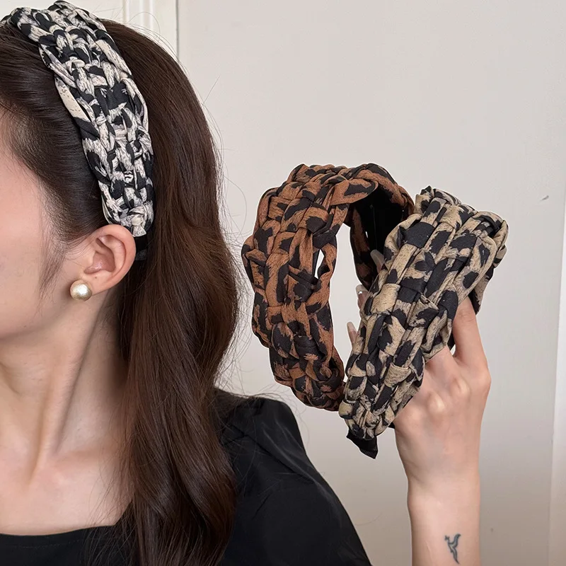 

Повязка на голову, аксессуары для волос для девочек и женщин, дизайнерские винтажные обручи, чародей, популярный ведущий модный макияж для взрослых, kpop 2025