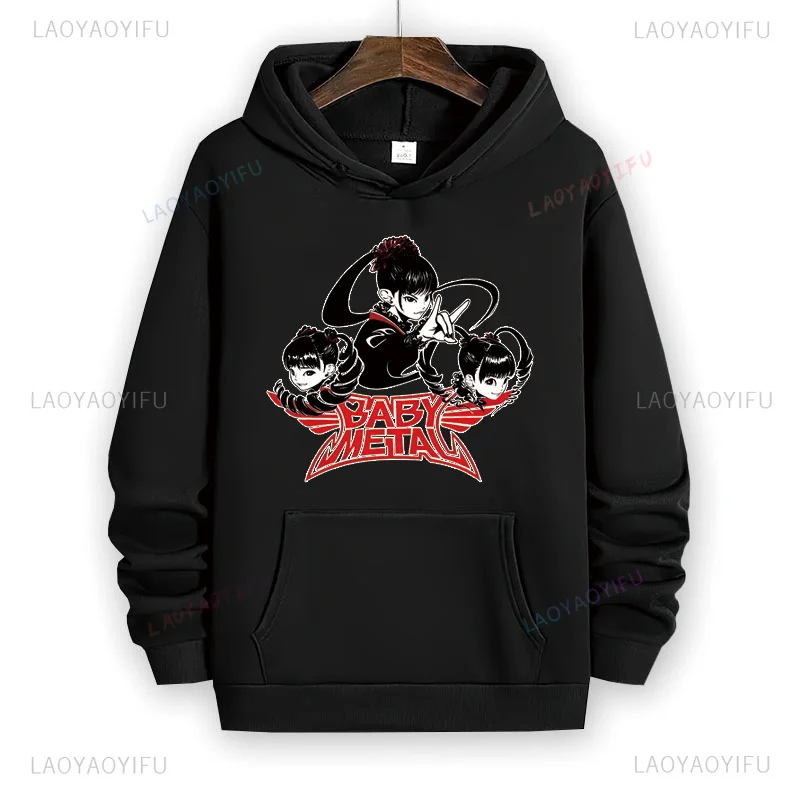 Man Hoodies Babymetal Metal Galaxy Japan Death Logo Metal Band Men Hip-hop Rock Band Casual Sweatshirt Y2k Fashion Pullovers