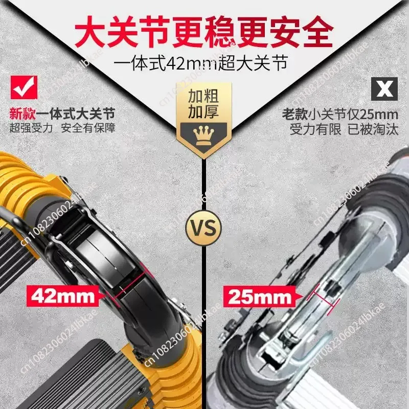Aluminum Alloy Thickened Telescopic Ladder Portable Engineering Folding Home Elevating Straight Ladder150kg Load-bearing Grade