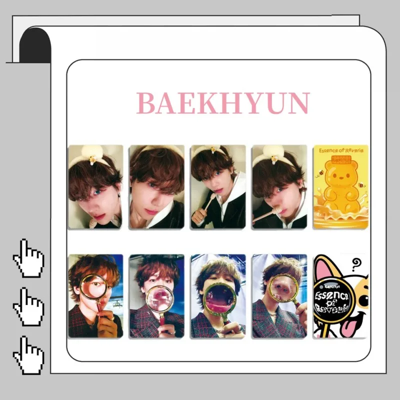 

8 шт./компл. Kpop Baekhyun ESSENCE OF REVERIE альбом карты для селфи двухсторонние модные фотокарточки корейские открытки коллекция фанатов