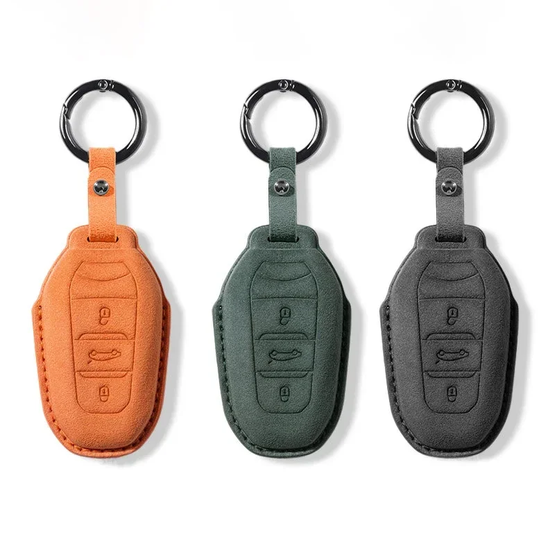 

Car Key Case Cover Shell For Peugeot 308 408 2008 3008 4008 5008 Citroen C4 C4L C6 C3-XR Picasso DS3 DS4 DS5 Keychain