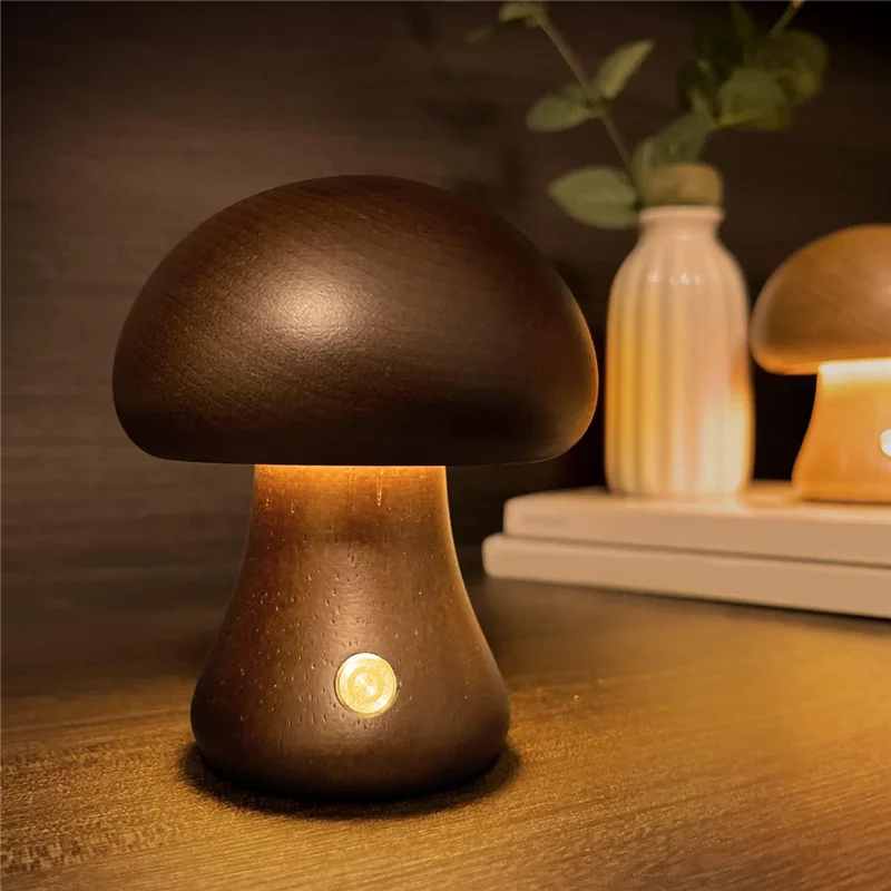 AA86 1 pz lampada a fungo carino piccolo comodino lampada da scrivania adatta per camera da letto, decorazioni per la casa B