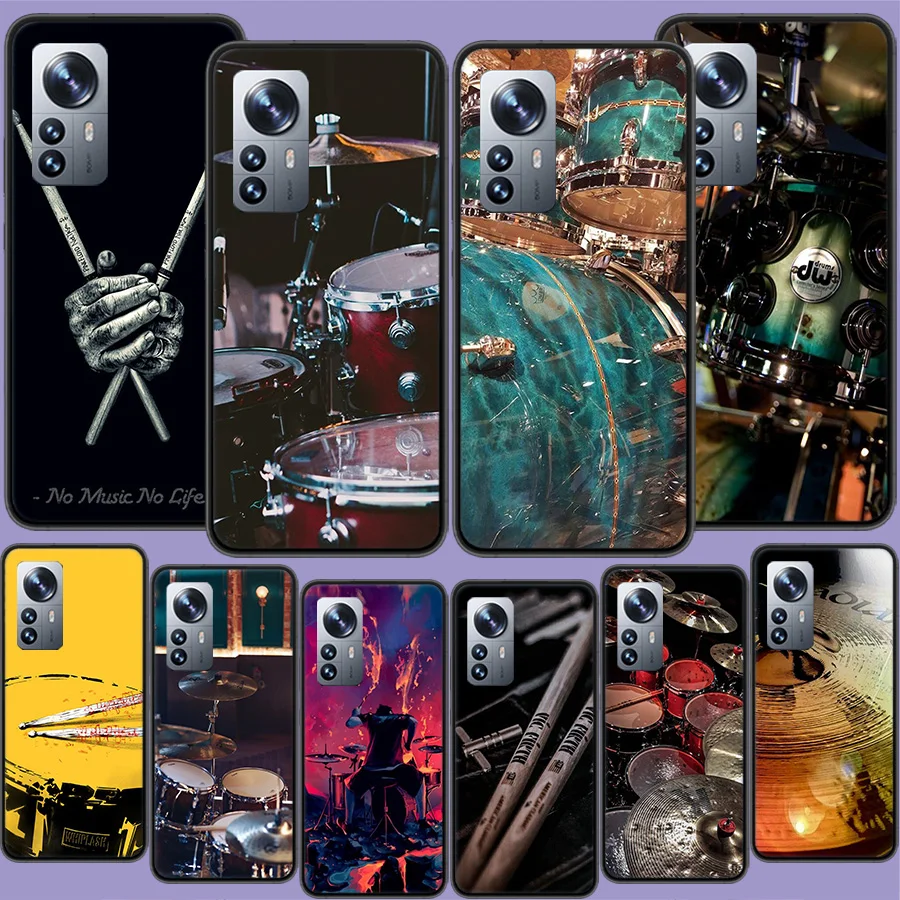 Musical Instrument Drum rock Phone Case For Xiaomi Poco X3 NFC X4 GT M3 M4 M5 M5S X6 X5 Pro F5 F4 F3 F2 F1 Mi F6 Cover