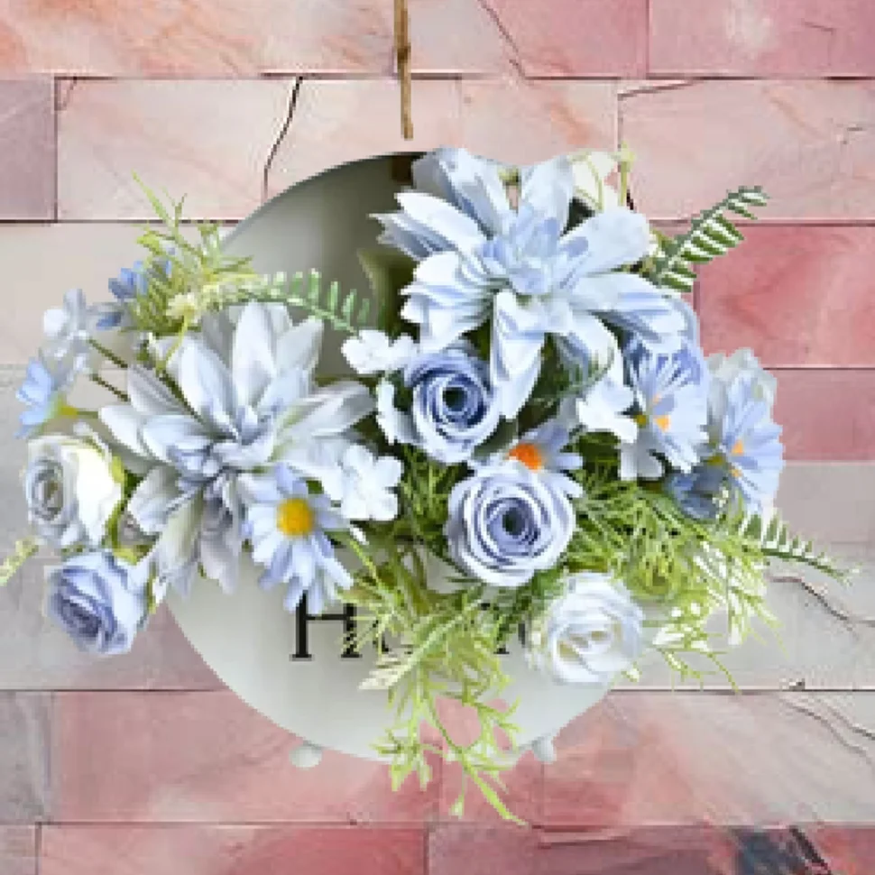 

1PC Artificial Rose Flowers Wedding Home Party Table Decor Bridal Bouquet Fake Silk Dahlia Hydrangea Vase DIY For Board Outdoors
