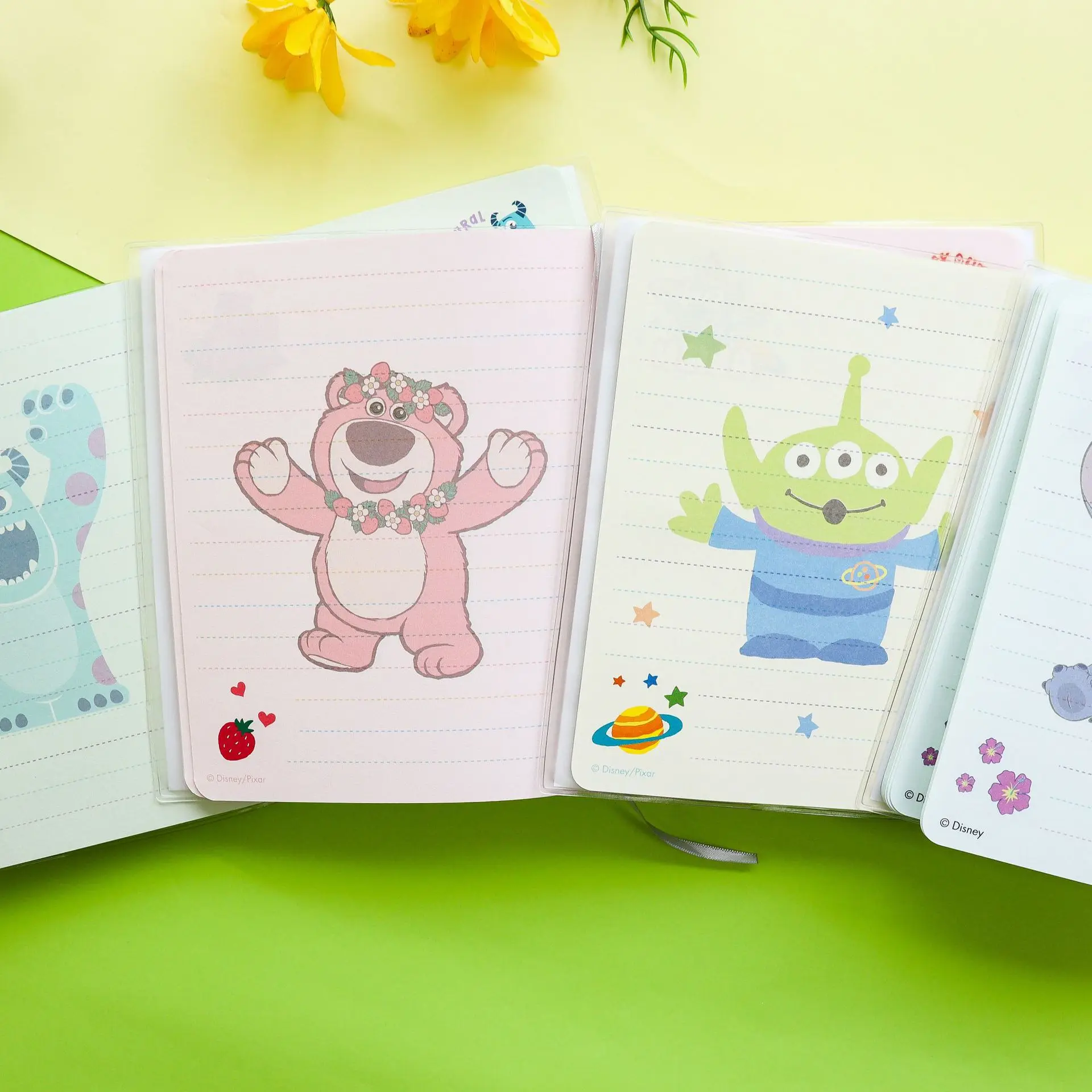 Disney Notebook Stitch Lotso Alien Sullivan Student Hand Account Horizontal Planners Notepad Learning Stationery School Supplies