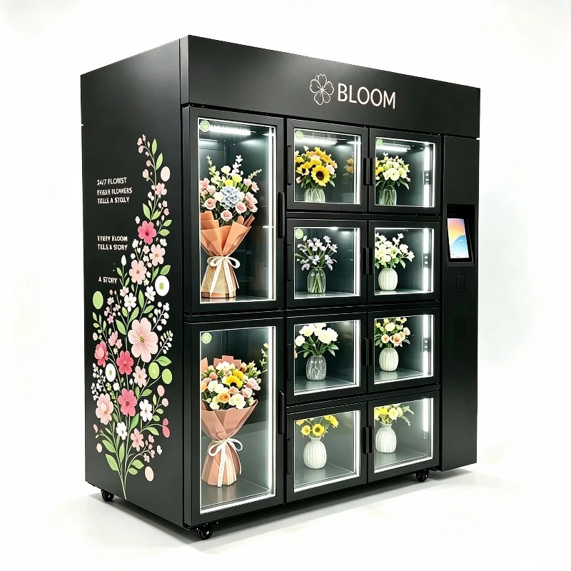 Factory Direct Latest Model Touch Screen  Maquina De Flores   Remote Monitoring Maquina Expendedora De Flores  CE  Certification