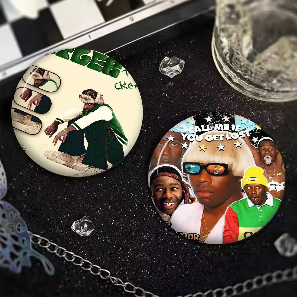 مغني الراب تايلر الخالق الكرتون دبابيس أنيمي شارة مستديرة اليدوية بروش التلبيب دبابيس مجوهرات لحقيبة الظهر الملابس الهدايا #6