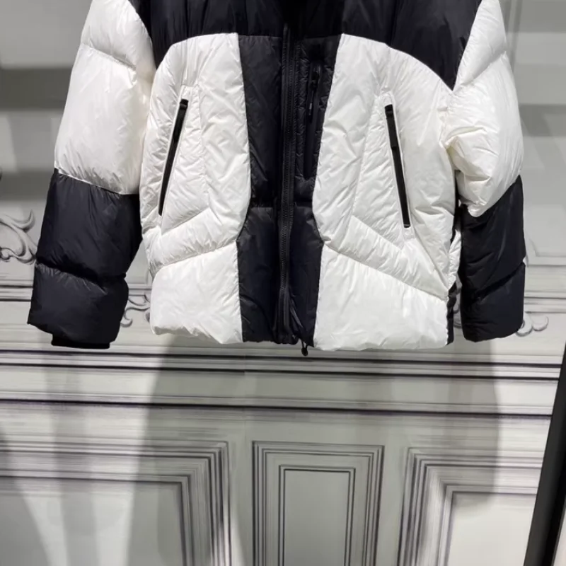 Diseño Original Thiened down Jaet 2023 nuevo invierno cuello alto empalme Casual Du down Jaet para jóvenes y hombres