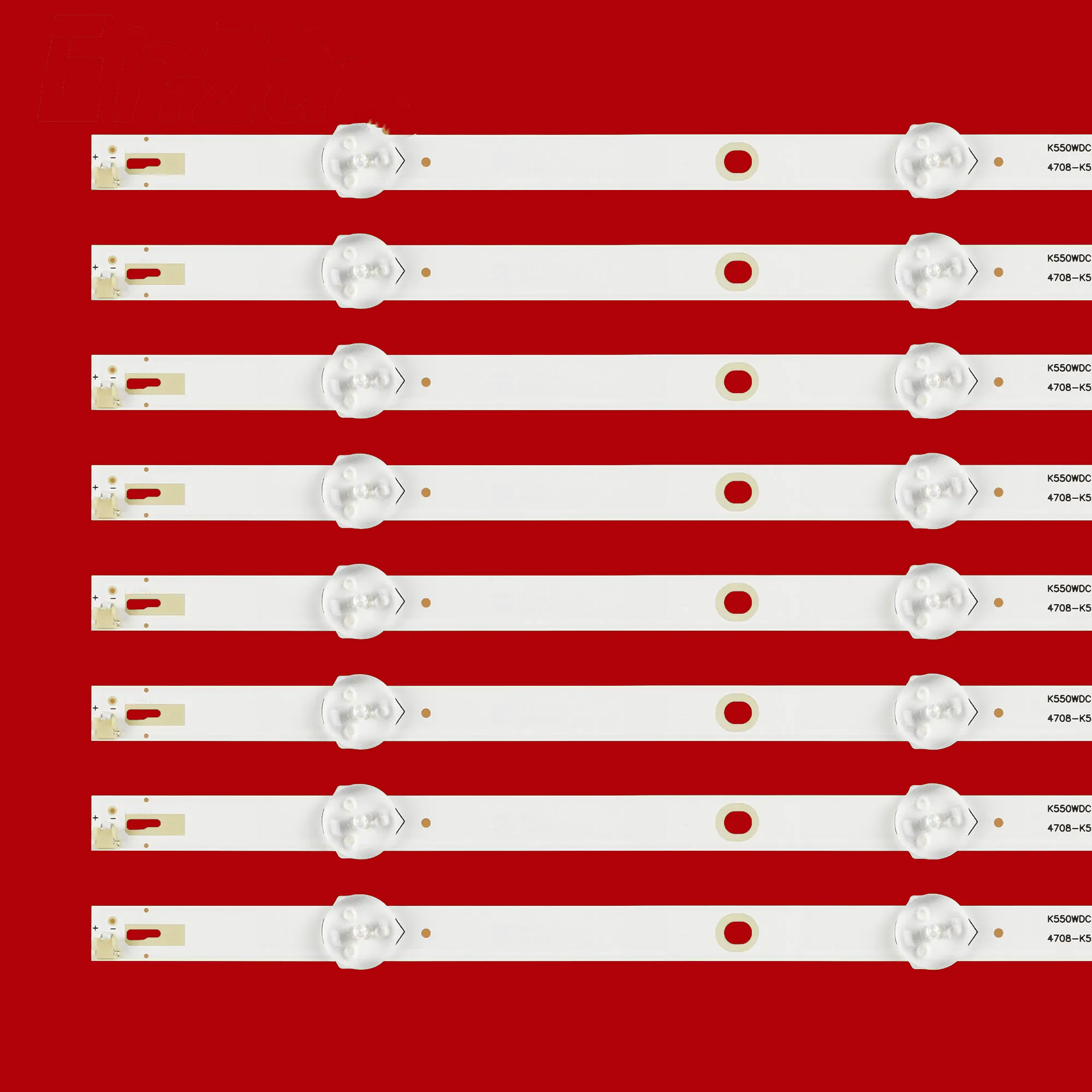 New 8 PCS 5LED or 6LED LED backlight strip for 55PUF6092 55LF621C21 K550WDC1 4708-K550WD-A2113N01 471R1P79 4708-K55WDC-A4113N01