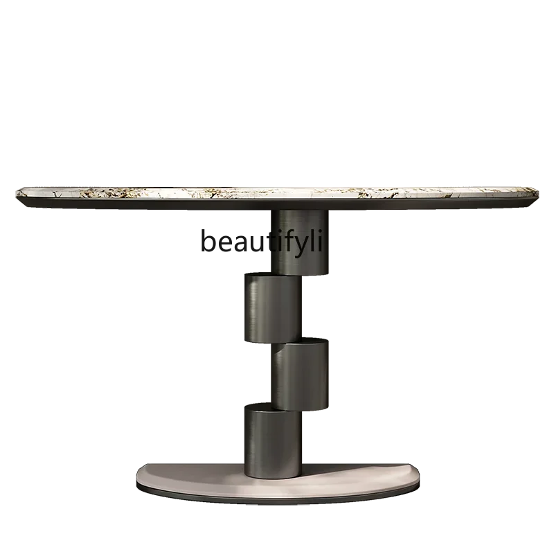 

R CXH Home Entrance Rack Light Luxury Living Room a Long Narrow Table Console Simple Console Tables against the Wall