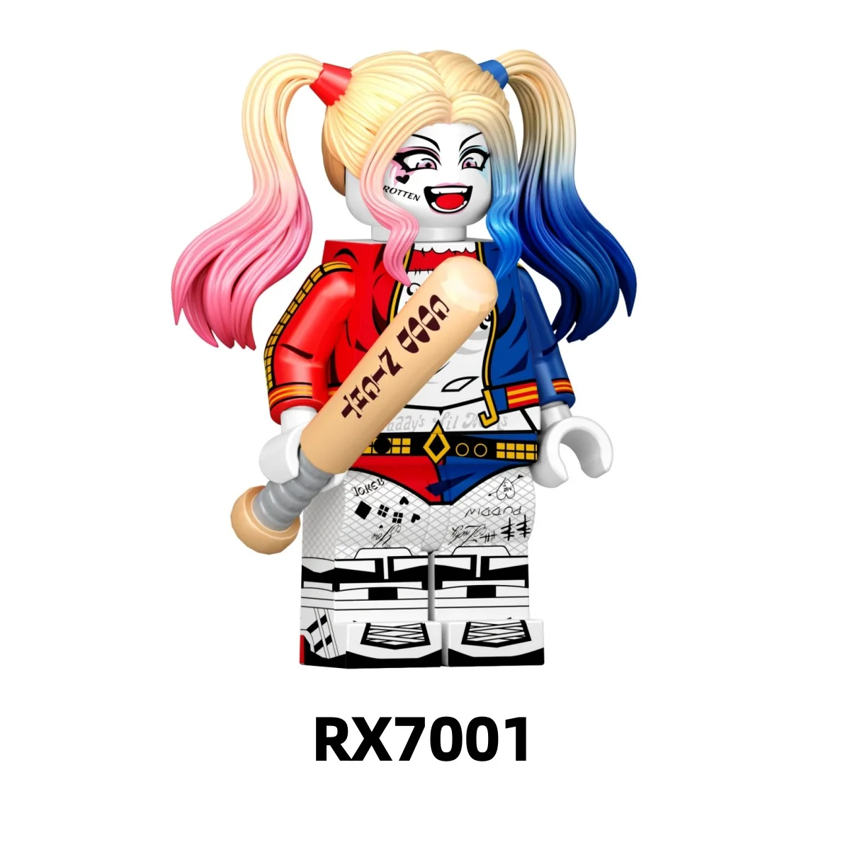 5cm Movie Figure Harley Quinn Perimeter PVC Model Assembling Building Blocks Desktop Decoration Ornaments Puzzle Gifts Toys view 3
