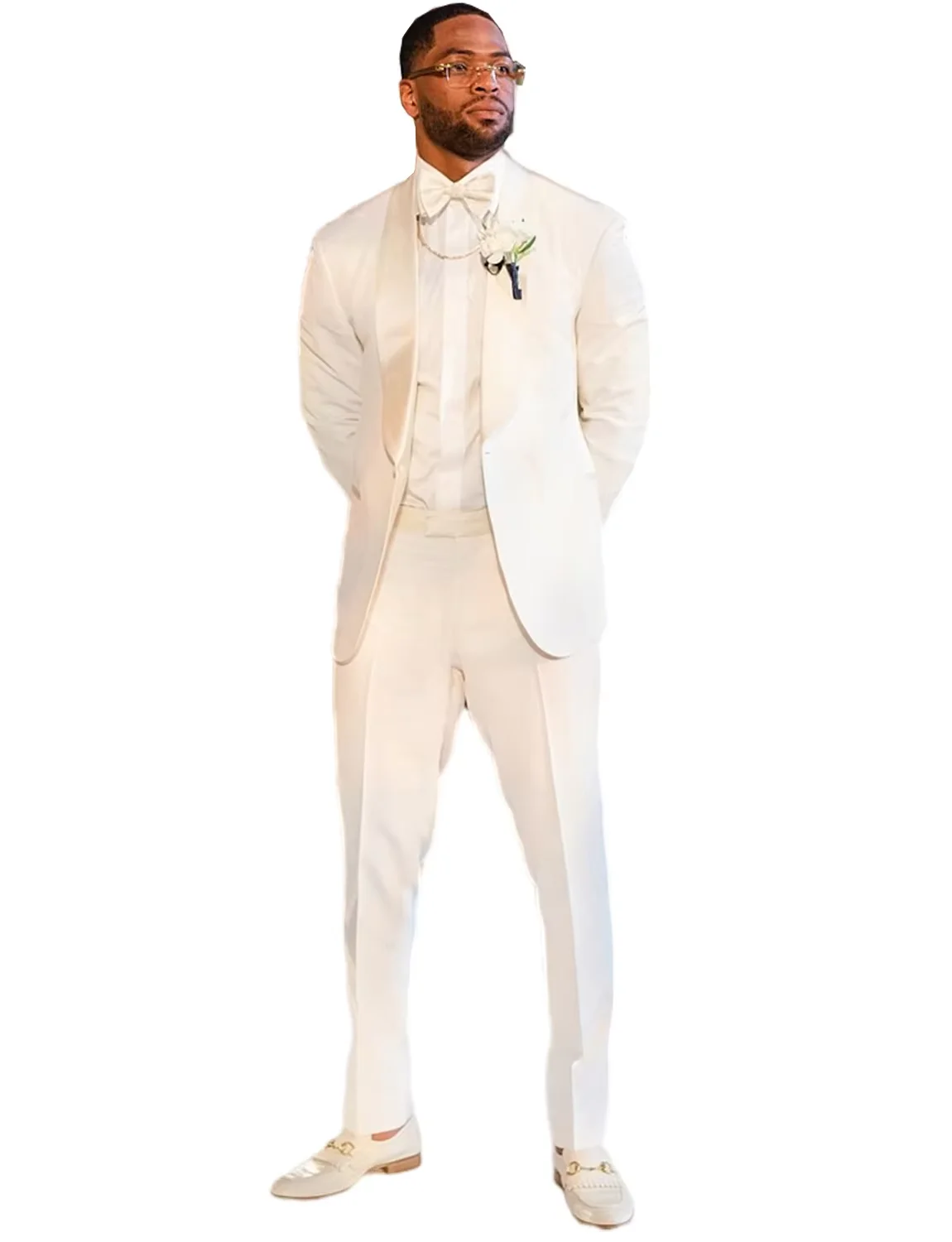 

Men's tailcoat two-piece set, single button shawl, lapel suit (jacket+trousers), wedding groom's dress, dance party, business