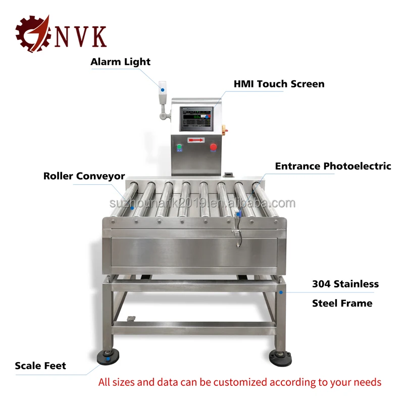 NVK-Fabricant Intelligent avec Échelle de Convoyeur à Rouleaux, Peseur de Contrôle existent Rapide