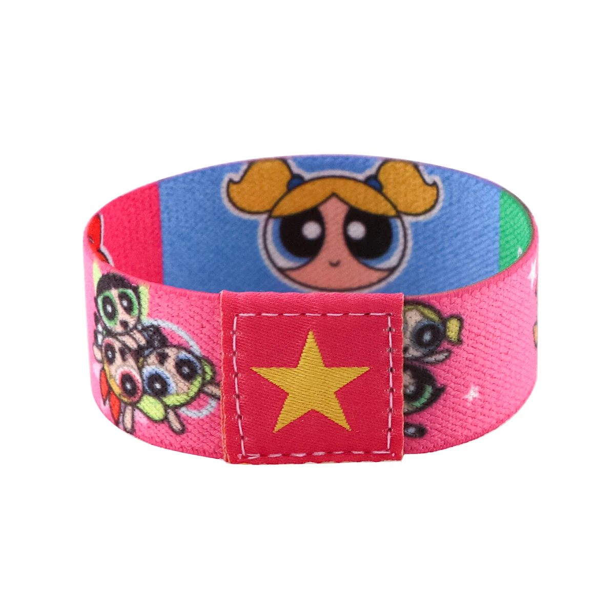 Classic Cartoon Girls Children Stretch Wristband Bracelets Wide Band Bangles Armband Cute Accessories Holiday Gifts