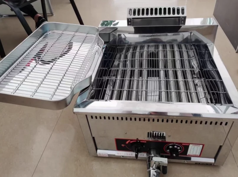 

​​GF-17L Gas Deep Fryer, 17L Single-Cylinder Commercial Fryer with Thermostat for Chicken & Fries Production​​