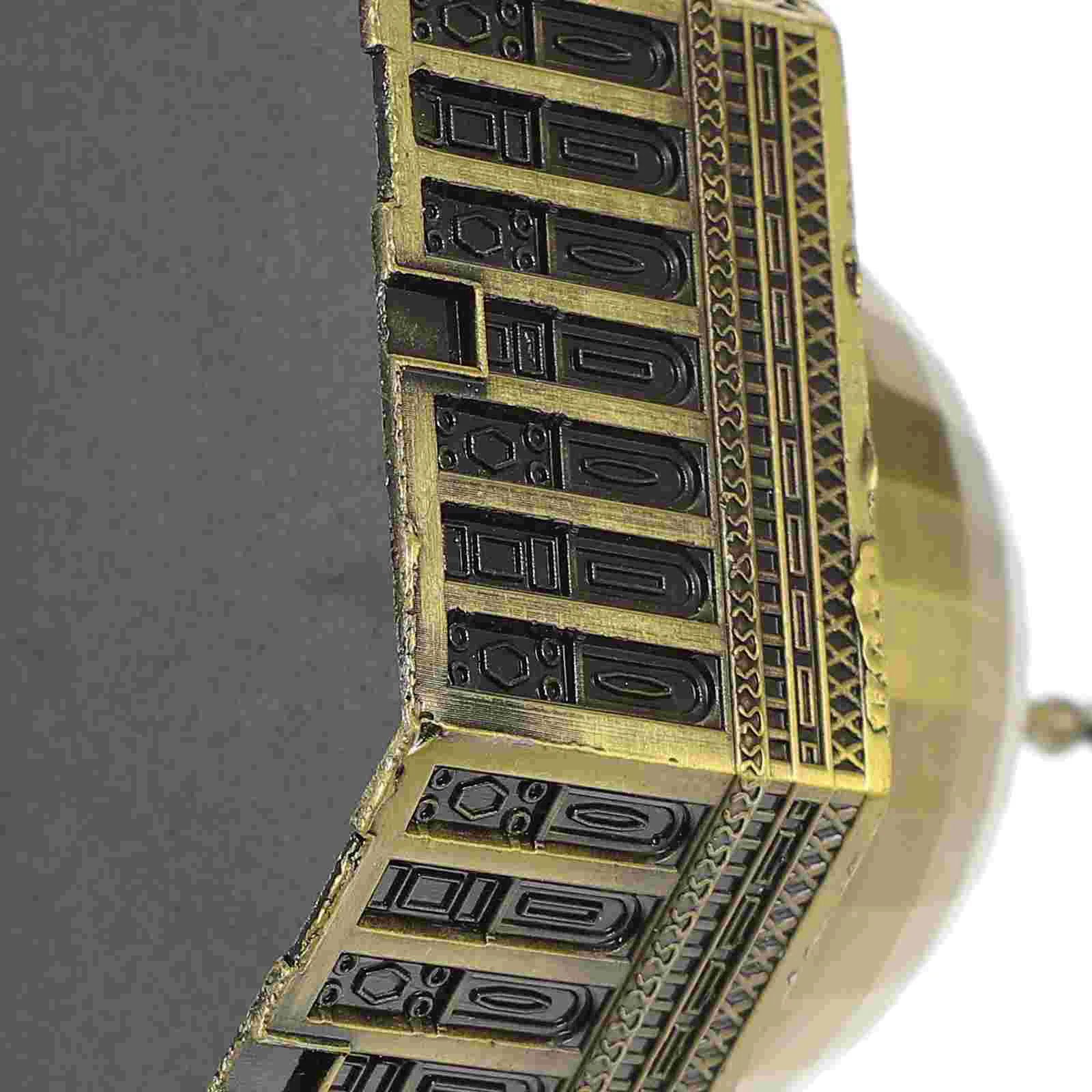 Jerusalem Model Decor Landmark Decorations Metal Dome of The Rock Building Craft Desktop Figurine Travel