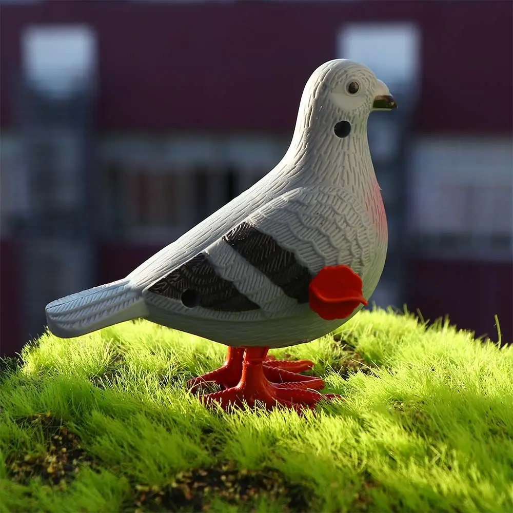 Pigeon Plastic Pigeon Model Ornament Decoration Wind Up Toys Pigeon Clockwork Toys Artificial Feather Figurine Animal Model