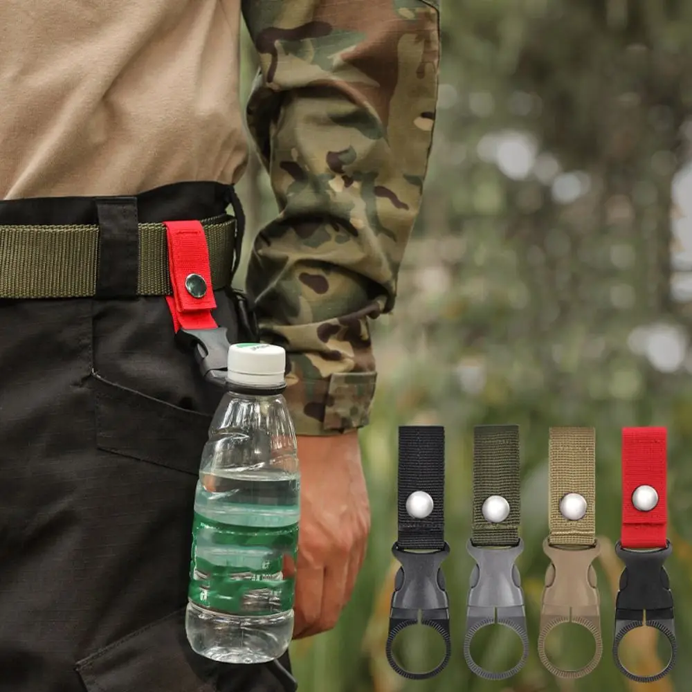 

Backpack Buckle Water Bottle Buckle Hook Carabiners Detachable Water Bottle Holder Clip Key Hook Hanging Webbing Buckle Hook