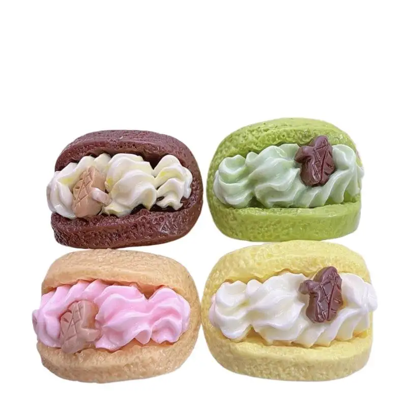10Pcs Cute 3D Simulation Food Resin Charms Mini Fake Cream Cake Ornaments for DIY Phone Case Slime Craft Accessories