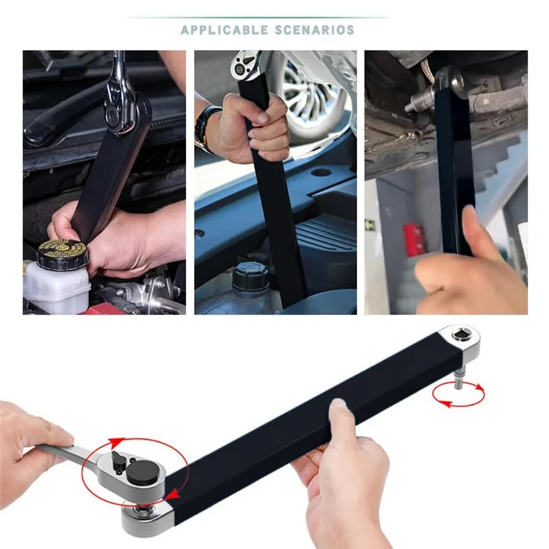 【Лучшие продажи】Основной удлинительный ключ с храповым механизмом с нулевым градусом, набор удлинителей с храповым механизмом для плотных помещений