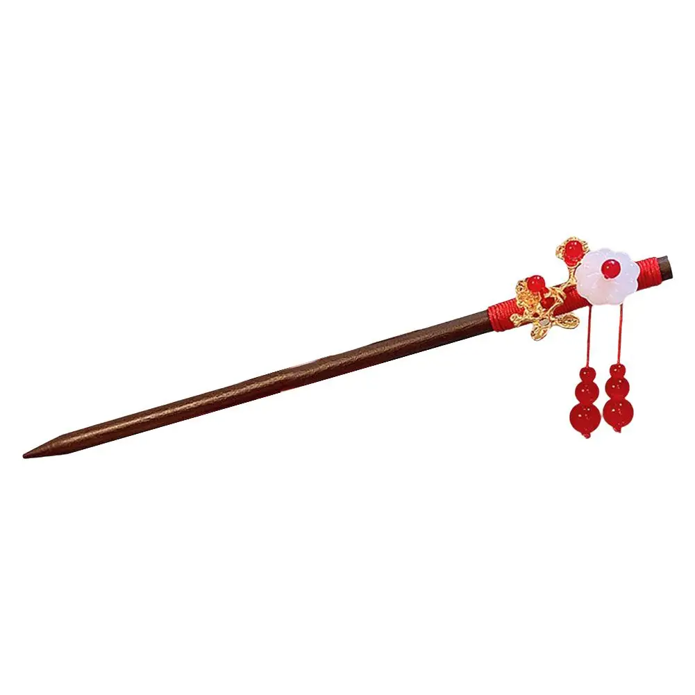 Hairpin retrô estilo chinês para mulheres, elegante vara de cabelo antiga, metal hanfu headwear, acessórios de ano novo presentes para senhoras, W5M2