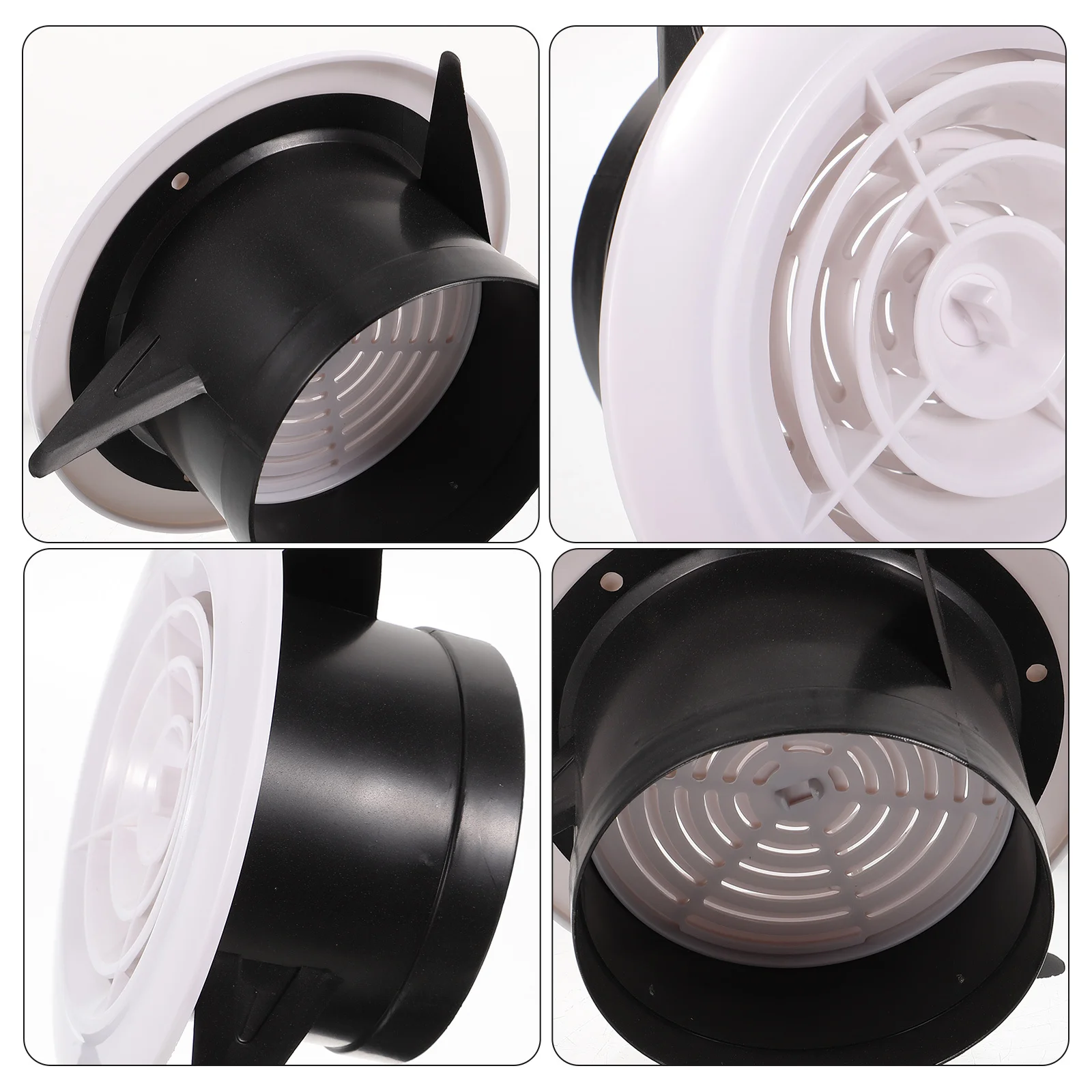 Capa de ventilação de ar ao ar livre resistente material abs ajustável parede ventilação secador exaustor capa substituição para aberturas secador casa