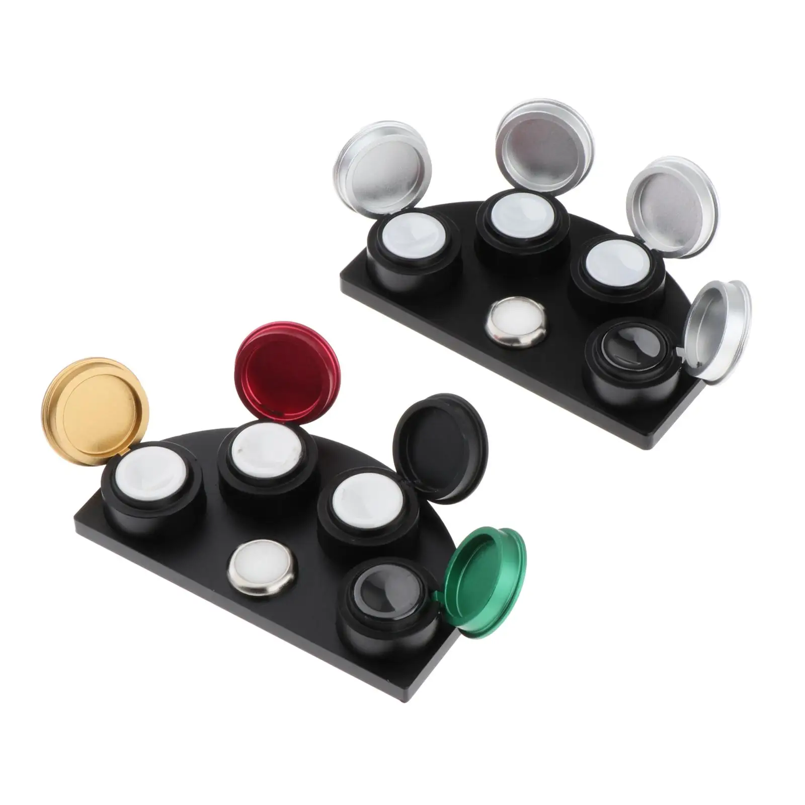 Oil Cup Stand Watch Oil Dipping Tool 4 Dish Multipurpose Wear Resistant Oil Tray Watch Grease Cup Holders for Maintenance