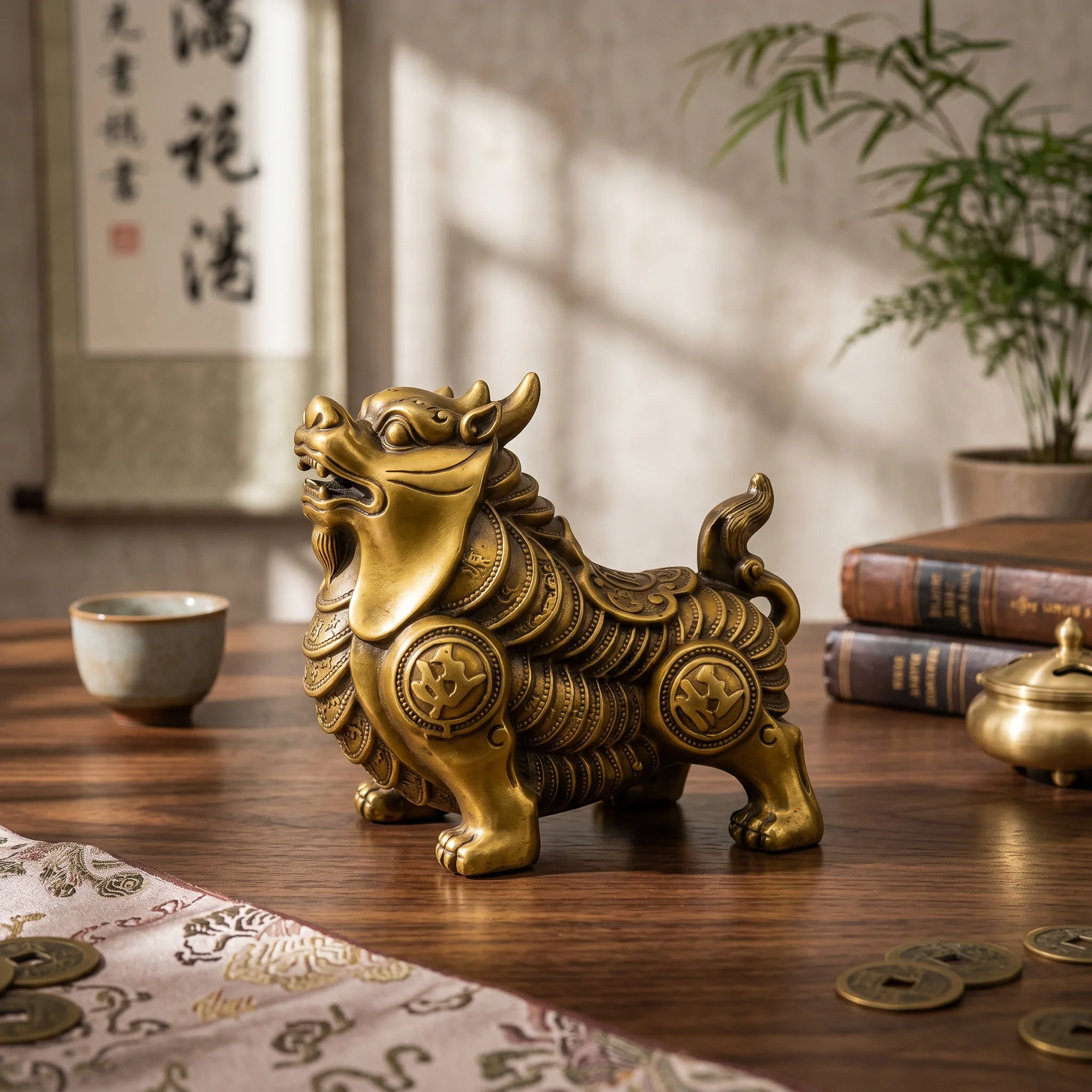 

Bull Figurine Embossed Zodiac Ornament Bull Statue Decorative Sturdy for Collectors, Office Desk, Home Decor