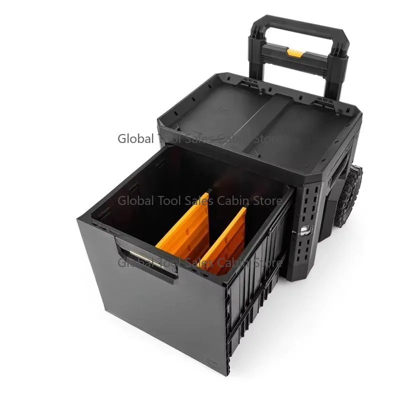 TOUGHBUILT TB-B1-D-R91 single-pull rod stacking toolbox, electrician maintenance self-locking towing box, Industrial grade