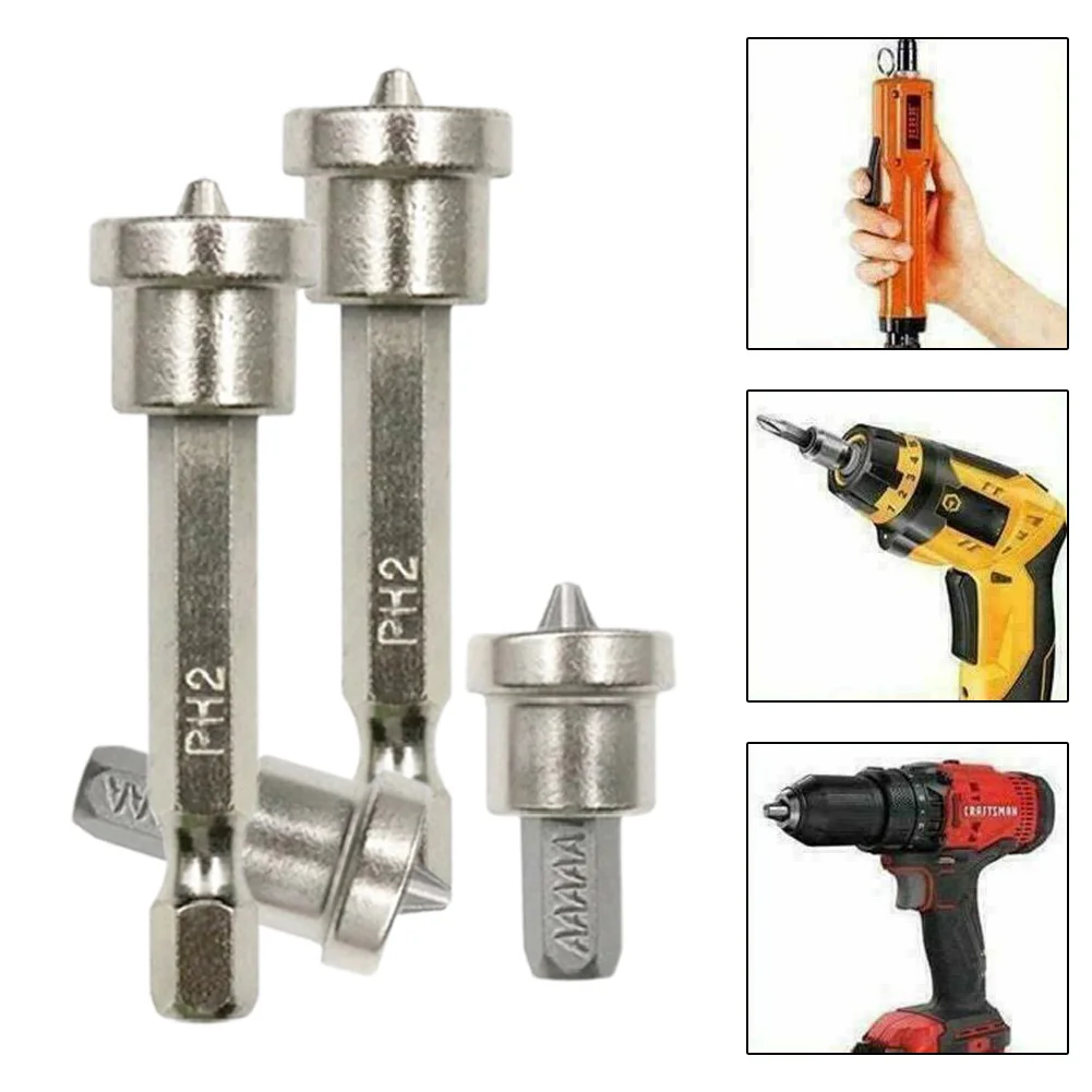 Magnetischer Schraubendreher, Trockenbauschraubendreher, 25 mm, 25 x 15 mm, 6,35 mm/1/4 Zoll Sechskant-Trockenbauschraubendreher aus Chrom-Vanadium-Stahl