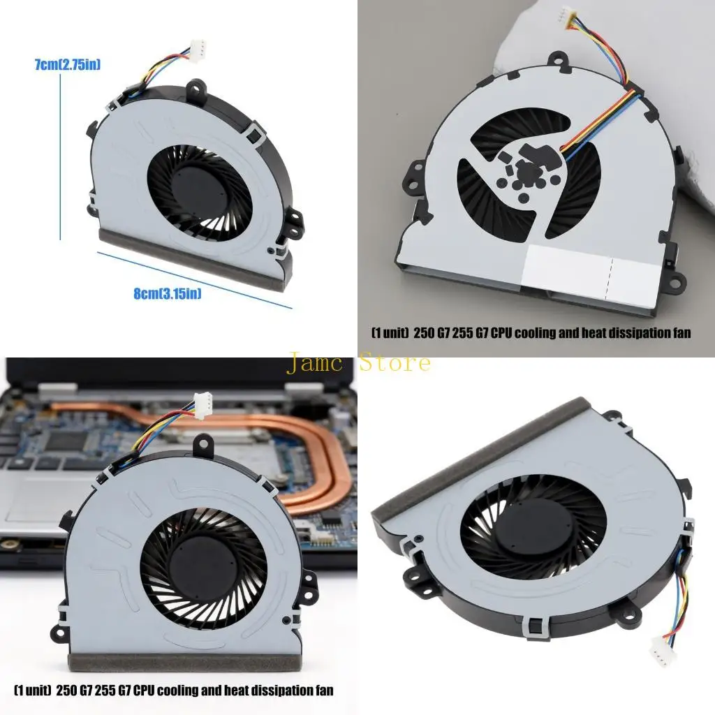 LX0B CPU Cooling Fan Laptop Coolers Portable Heatsink Fan 5V 4Pin Radiator