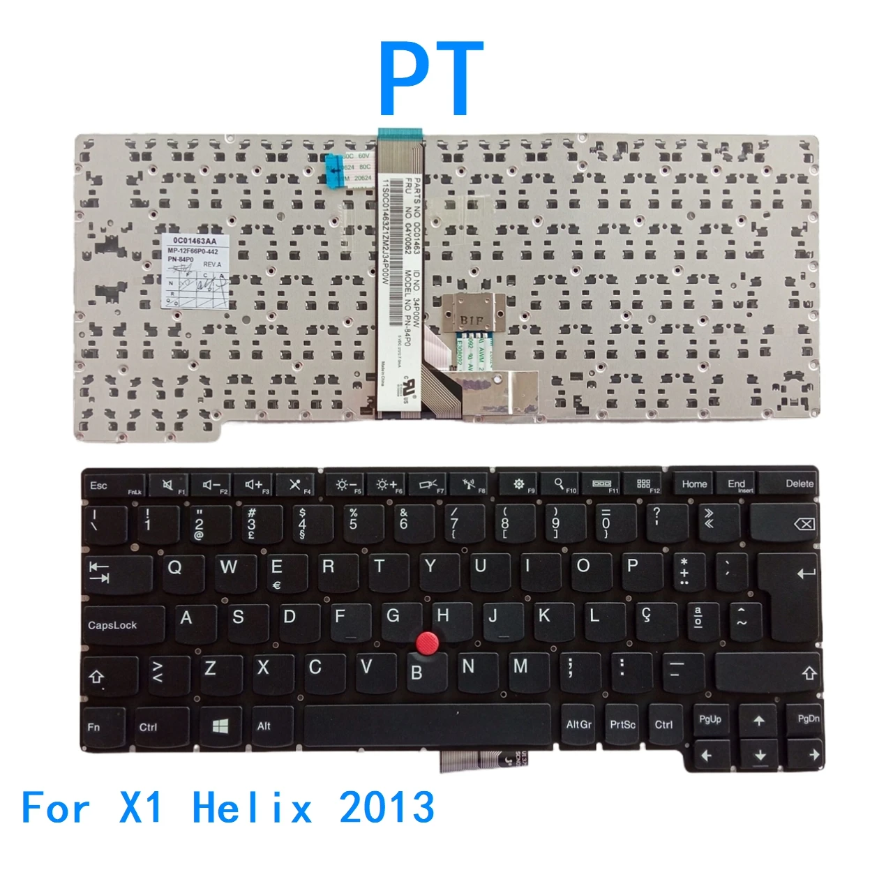 

Новая клавиатура португальского языка для Lenovo Thinkpad X1 Helix 2013, сменная клавиатура для ноутбука
