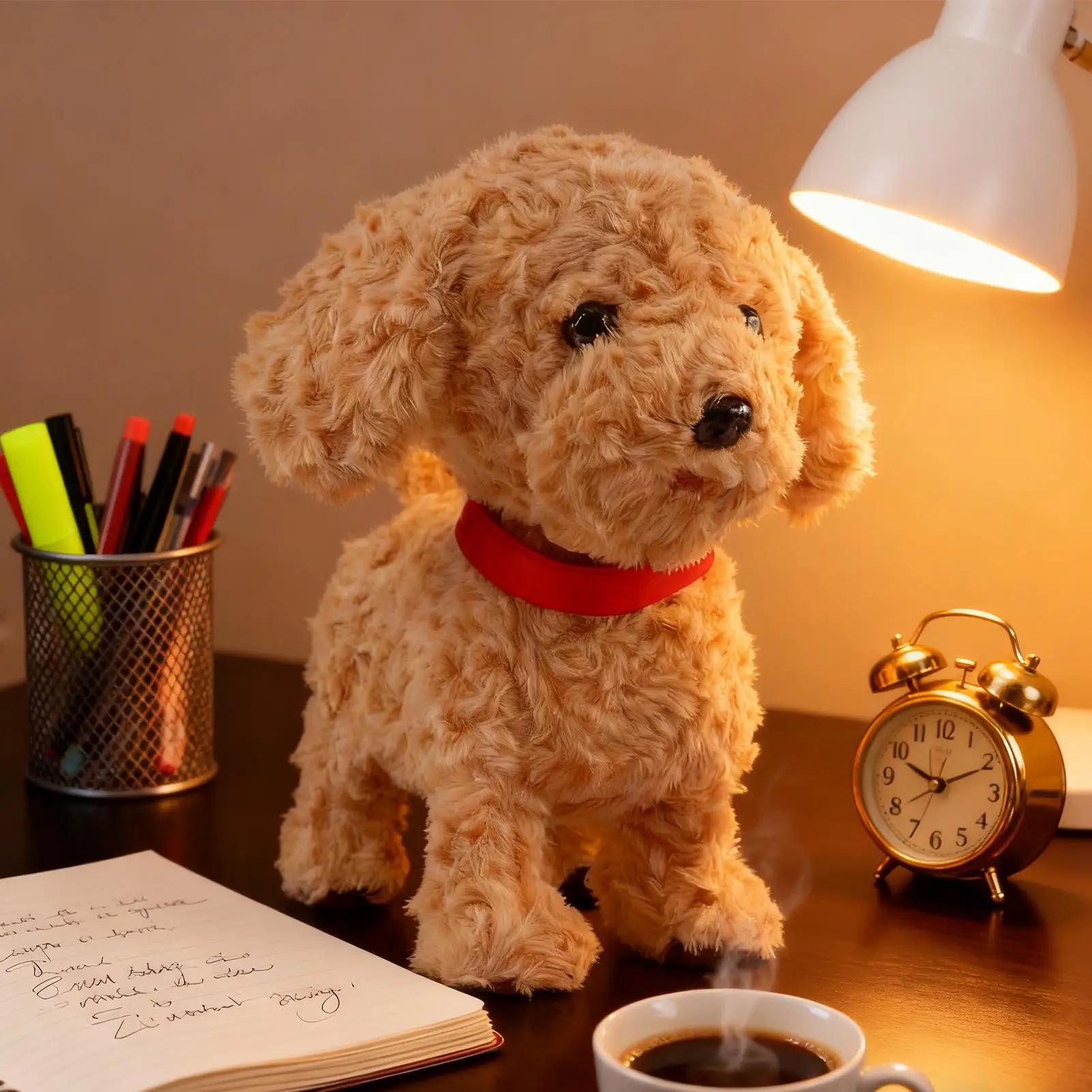 หุ่นยนต์สุนัข ของเล่นตุ๊กตาเสมือนจริง นุ่มนิ่ม ของเล่นอัจฉริยะ ระบบสัมผัส หุ่นยนต์สุนัข AI พร้อมเสียงเลียนแบบ สำหรับเด็กชาย เด็กหญิง ของขวัญวันเกิด วันคริสต์มาส