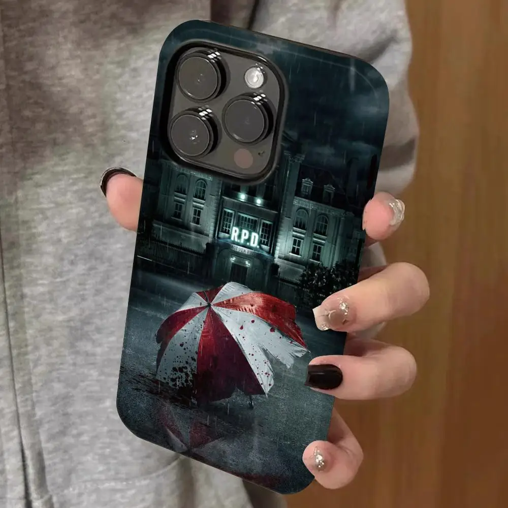 

Game resident evil Phone Case Double-layered 2-in-1 Film Case For IPhone 16 15 Promax 14 13 Pro 12 11 plus Samsung S Covers