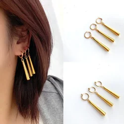 Charmsmic-Boucles d'oreilles Anime Zoro, Clips d'oreille dorés, Petits bijoux géométriques Non-ichi ed, Vente chaude, Vente en gros, 3 pièces par ensemble