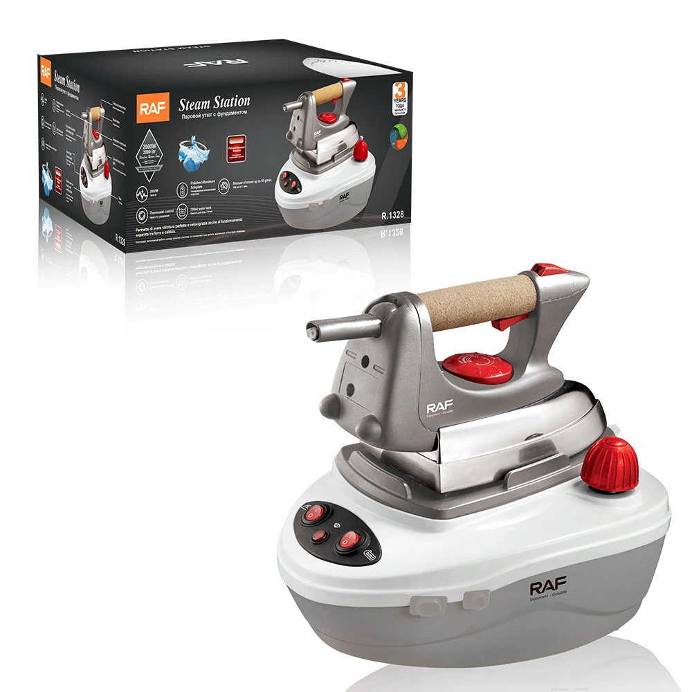 

RAF Новый бытовой паровой утюг в стиле киберпанк с пьедесталем, резервуар для воды большой емкости, полированная алюминиевая подошва