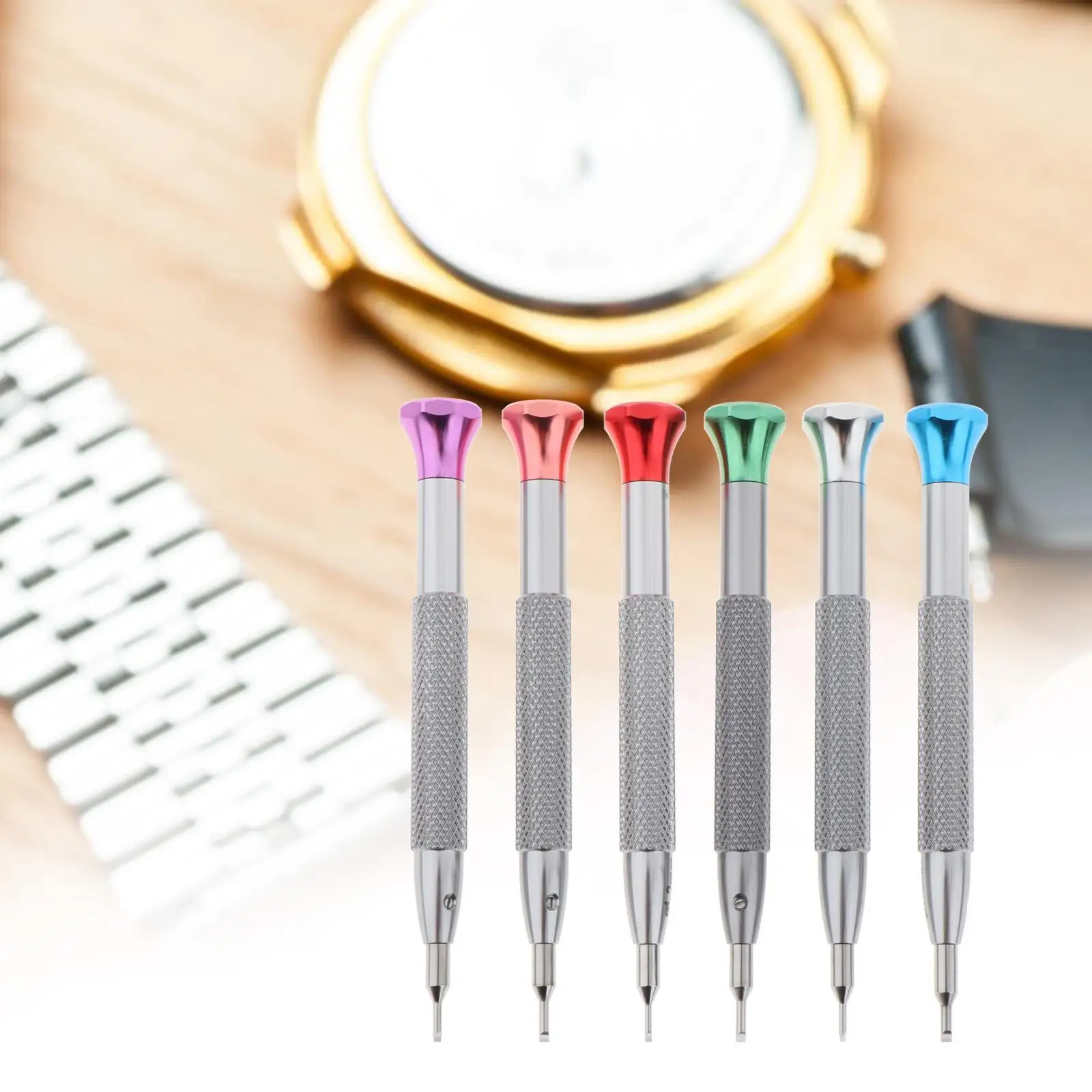 6 Pieces Professional Screwdriver Kit Watchmakers Screwdrivers Different Sizes Mini Screwdriver for Computer Toys Electronics